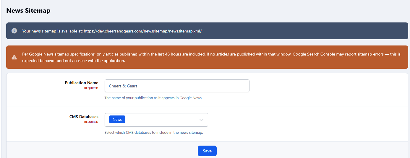 News Sitemap for IPS5